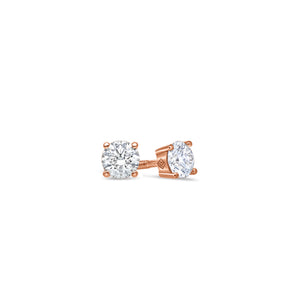 Solitaire Diamond Stud Earrings (GIA, 0.70 Carat Total, Round)