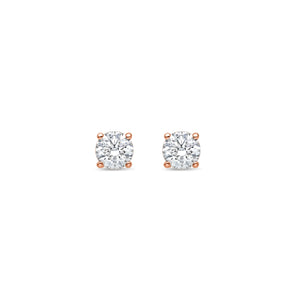 Solitaire Diamond Stud Earrings (GIA, 0.70 Carat Total, Round)