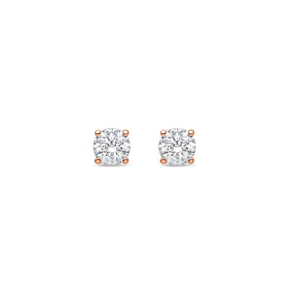 Solitaire Diamond Stud Earrings (GIA, 0.70 Carat Total, Round)