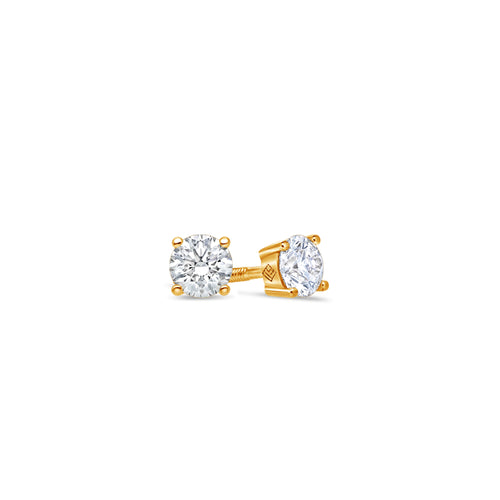 Solitaire Diamond Stud Earrings (GIA, 0.70 Carat Total, Round)
