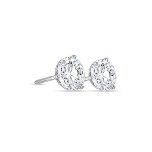 Solitaire Diamond Stud Earrings - (GIA, 4.00 Carat Total, Round)