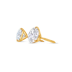 Solitaire Diamond Stud Earrings - (GIA, 4.00 Carat Total, Round)