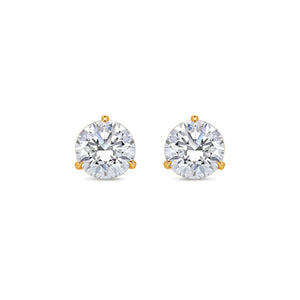 Solitaire Diamond Stud Earrings - (GIA, 4.00 Carat Total, Round)