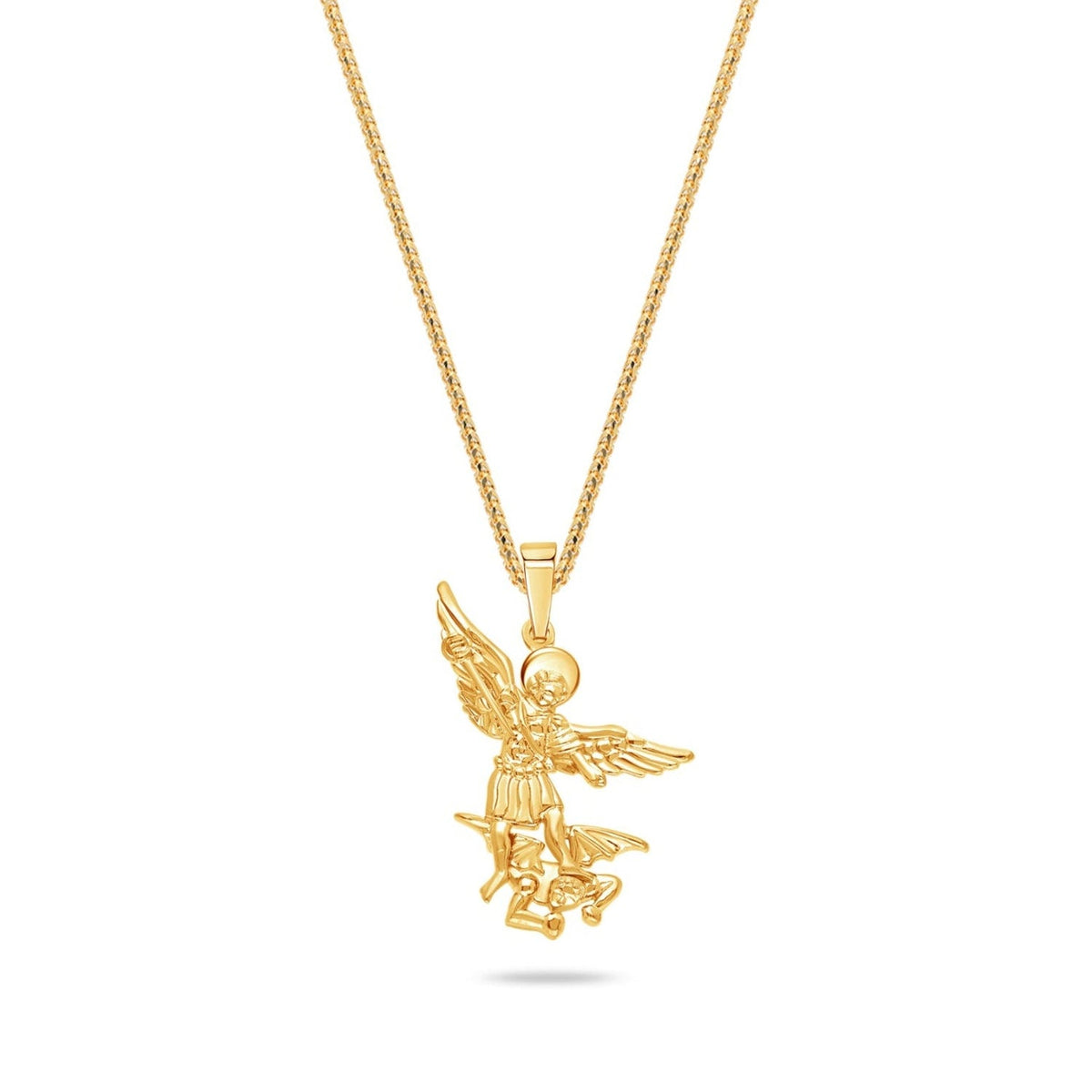 Micro Saint Michael Arch Angel Piece (Solid Gold)