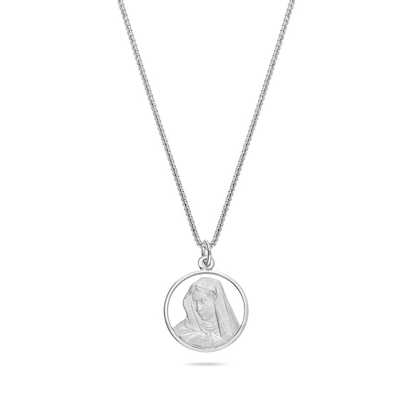 Micro Virgin Mary Medallion