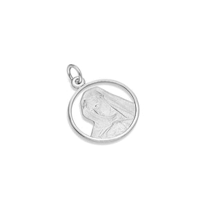 Micro Virgin Mary Medallion