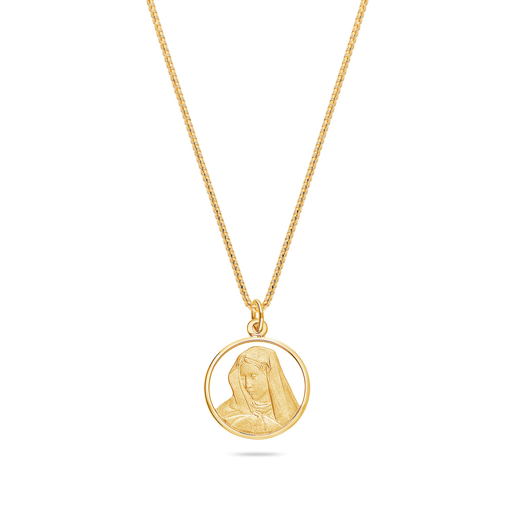 Micro Virgin Mary Medallion