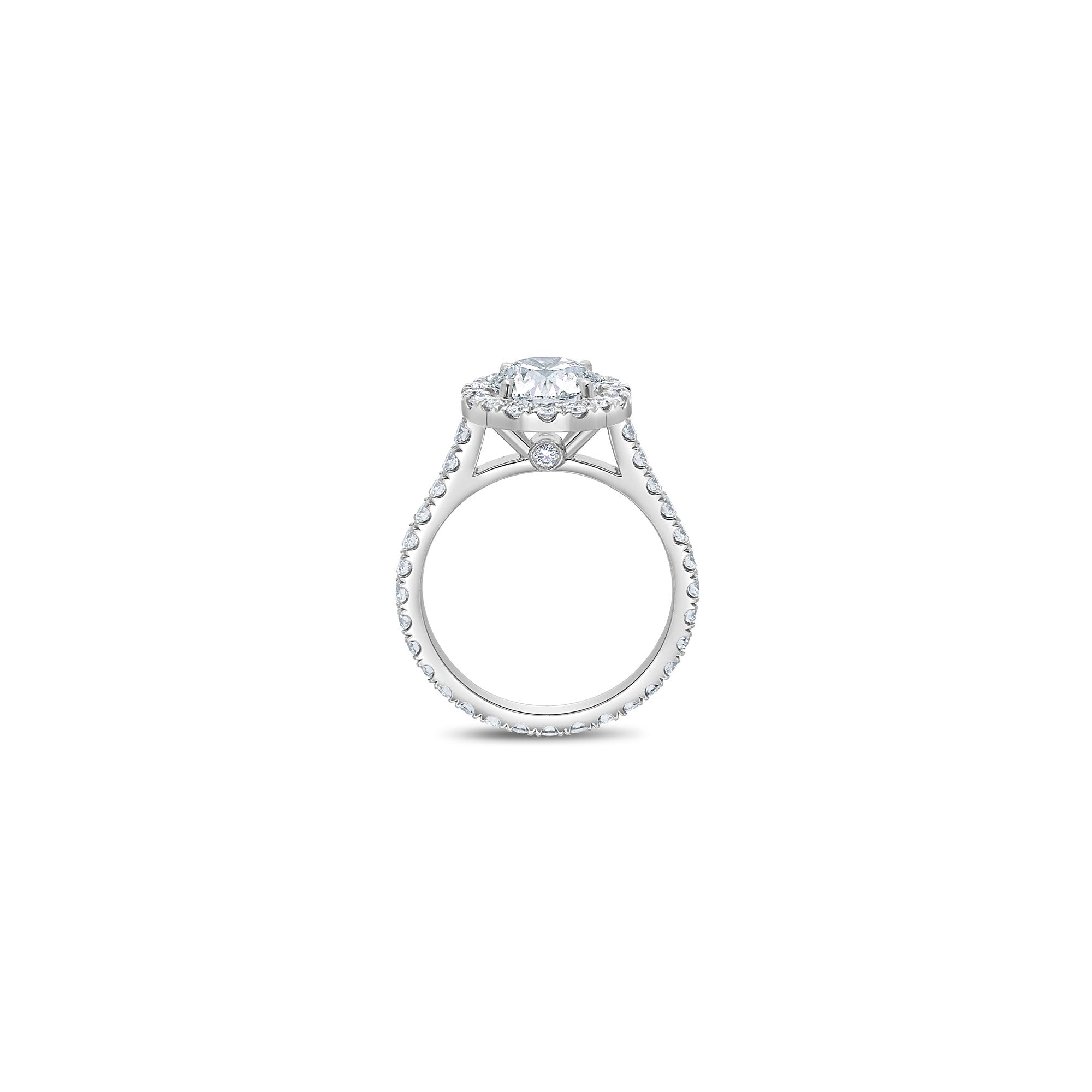 Elle Halo Engagement Ring (GIA Round 1.50ct)