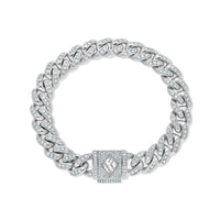Diamond Cuban Link Bracelet (10mm, Bustdown)
