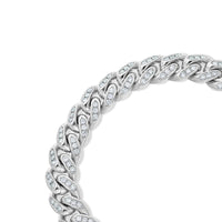 Diamond Cuban Link Bracelet (10mm, Bustdown)
