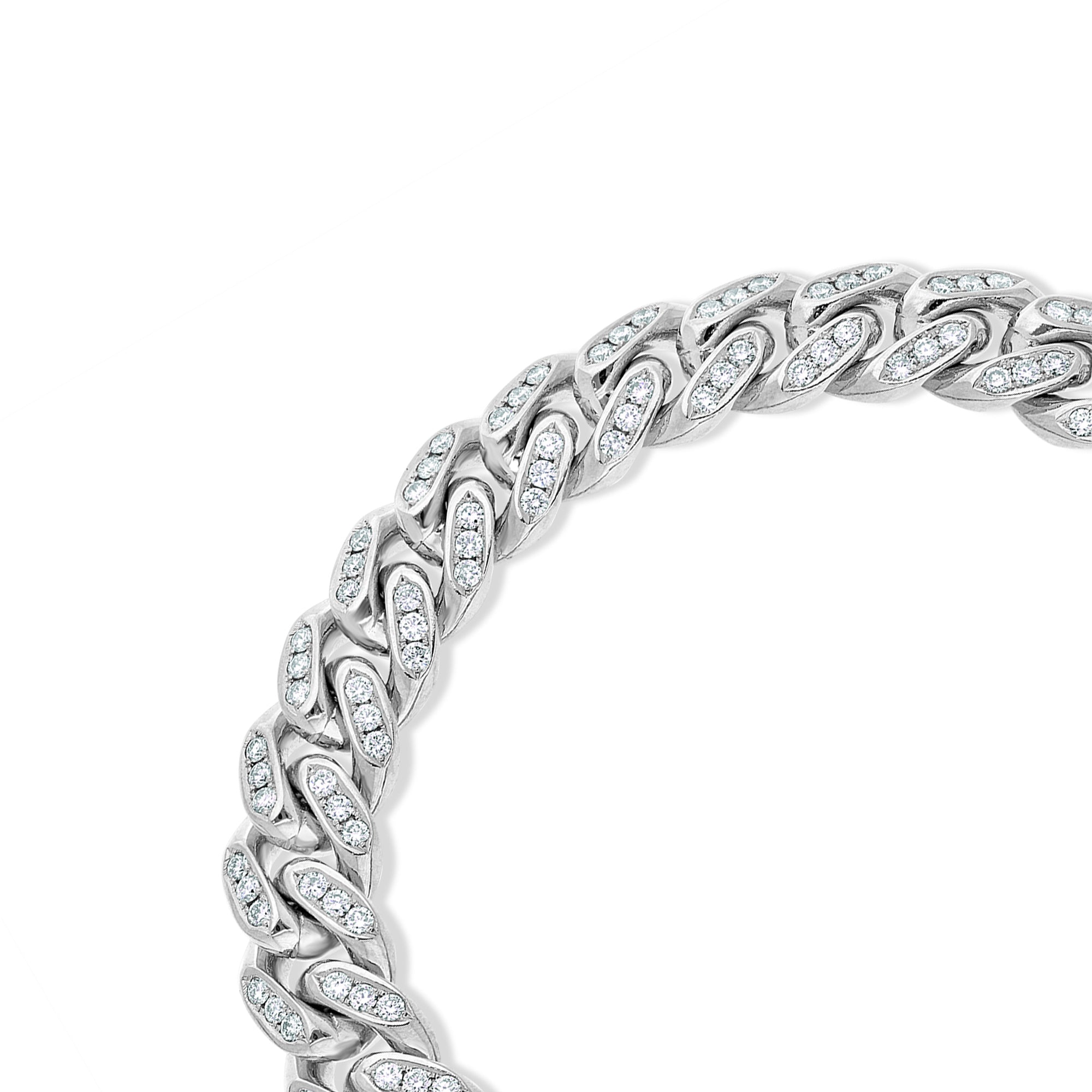 Diamond Cuban Link Bracelet (10mm, Bustdown)