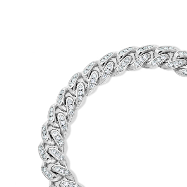 Diamond Cuban Link Bracelet (10mm, Bustdown)