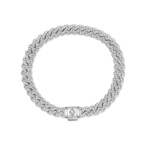 Diamond Cuban Link Bracelet (7mm)