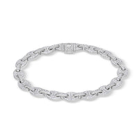 Diamond Ocean Link Bracelet (7mm)