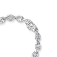 Diamond Ocean Link Bracelet (7mm)