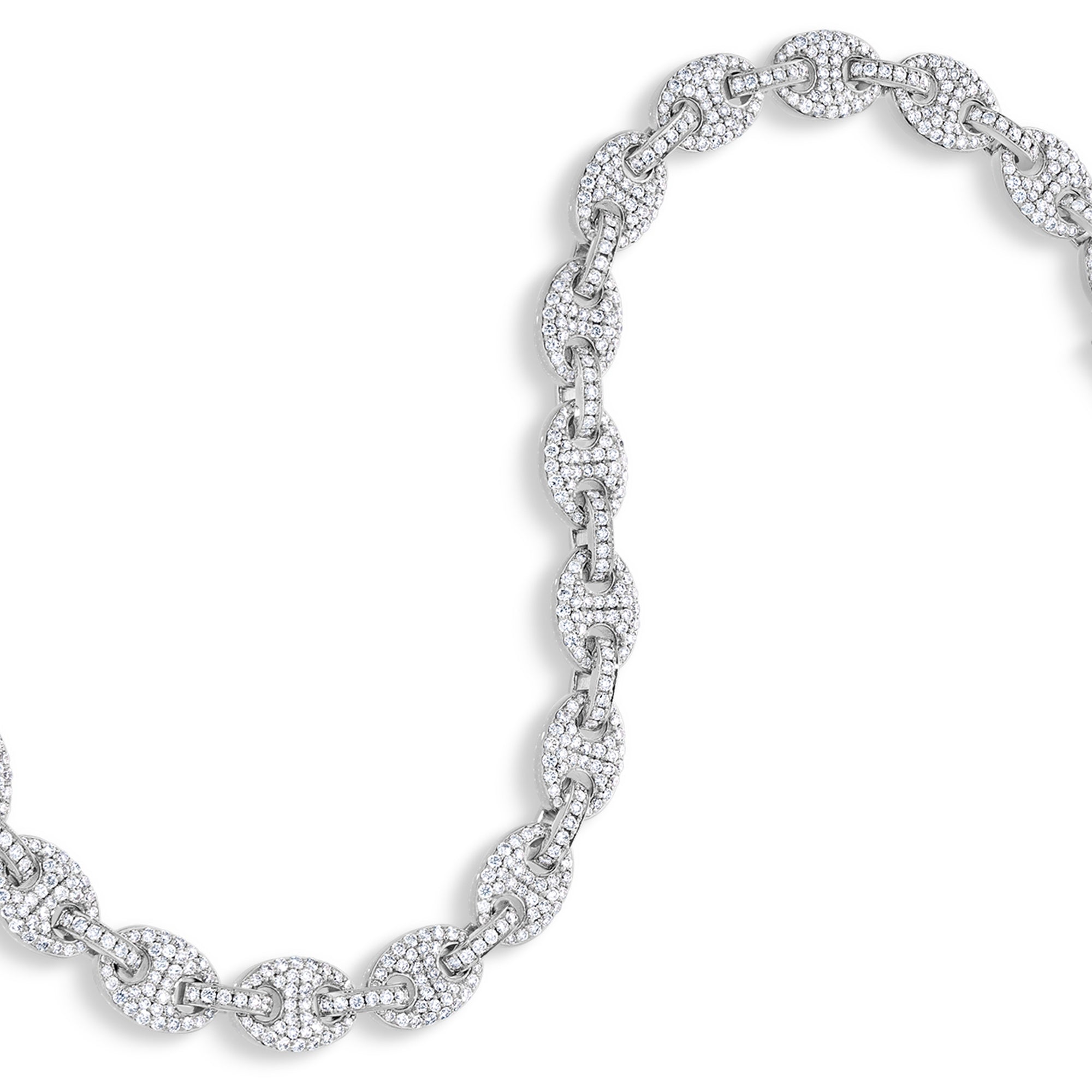Diamond Ocean Link Bracelet (7mm)