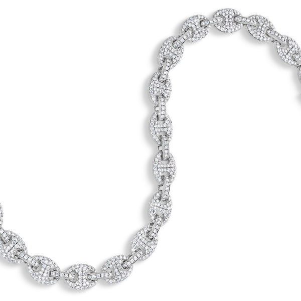 Diamond Ocean Link Bracelet (7mm)