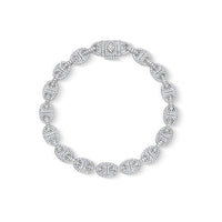 Diamond Ocean Link Bracelet (7mm)