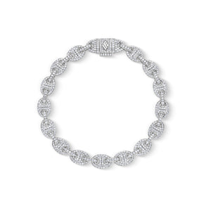 Diamond Ocean Link Bracelet (7mm)