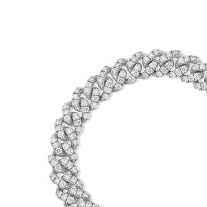 Diamond Cuban Link Bracelet (9mm, Prong Set)