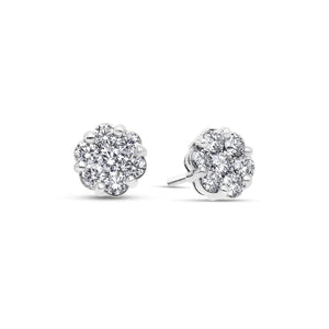Baby Dax Diamond Cluster Earrings