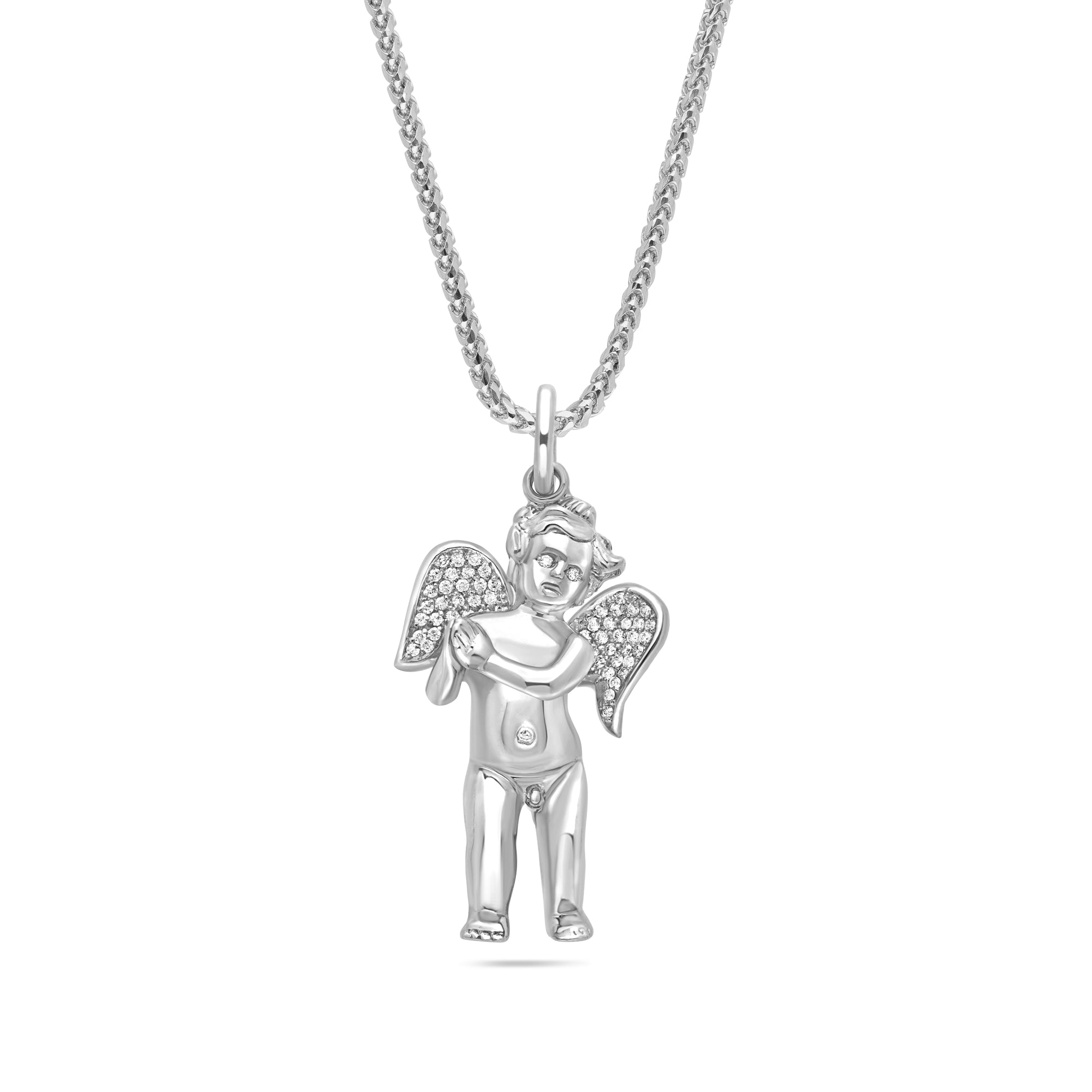 Milli Cherub Angel (Praying Hands, Partially Iced)