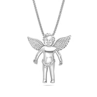 Baby Cherub Angel (Open Wings, Partially Iced)