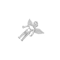 Baby Cherub Angel (Open Wings, Partially Iced)