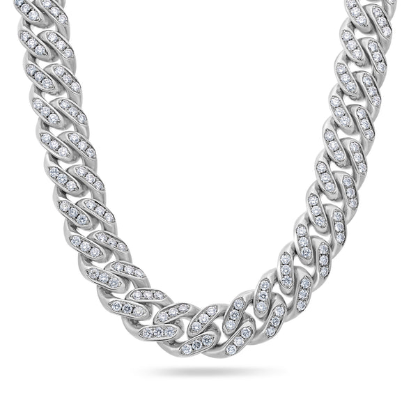 Diamond Cuban Link Chain (11mm 1 Row Oversized)