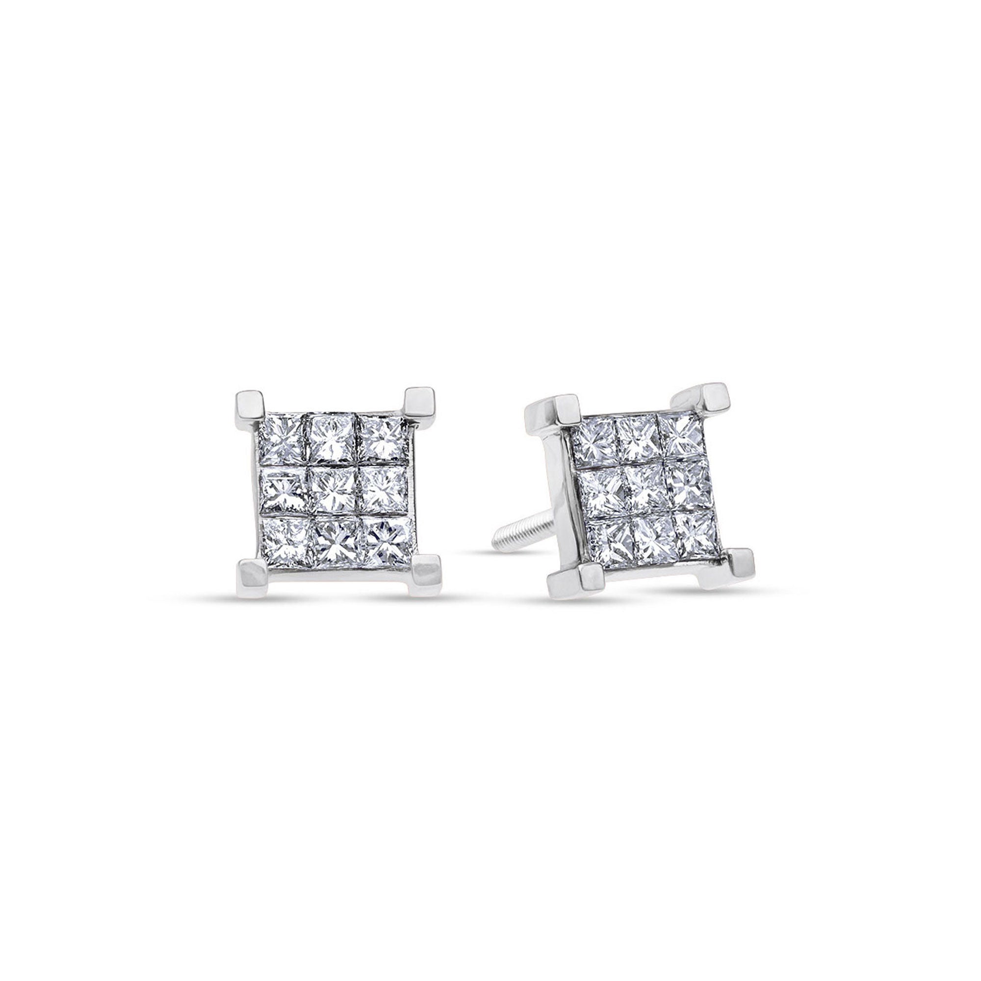 Micro Davin Diamond Cluster Earrings