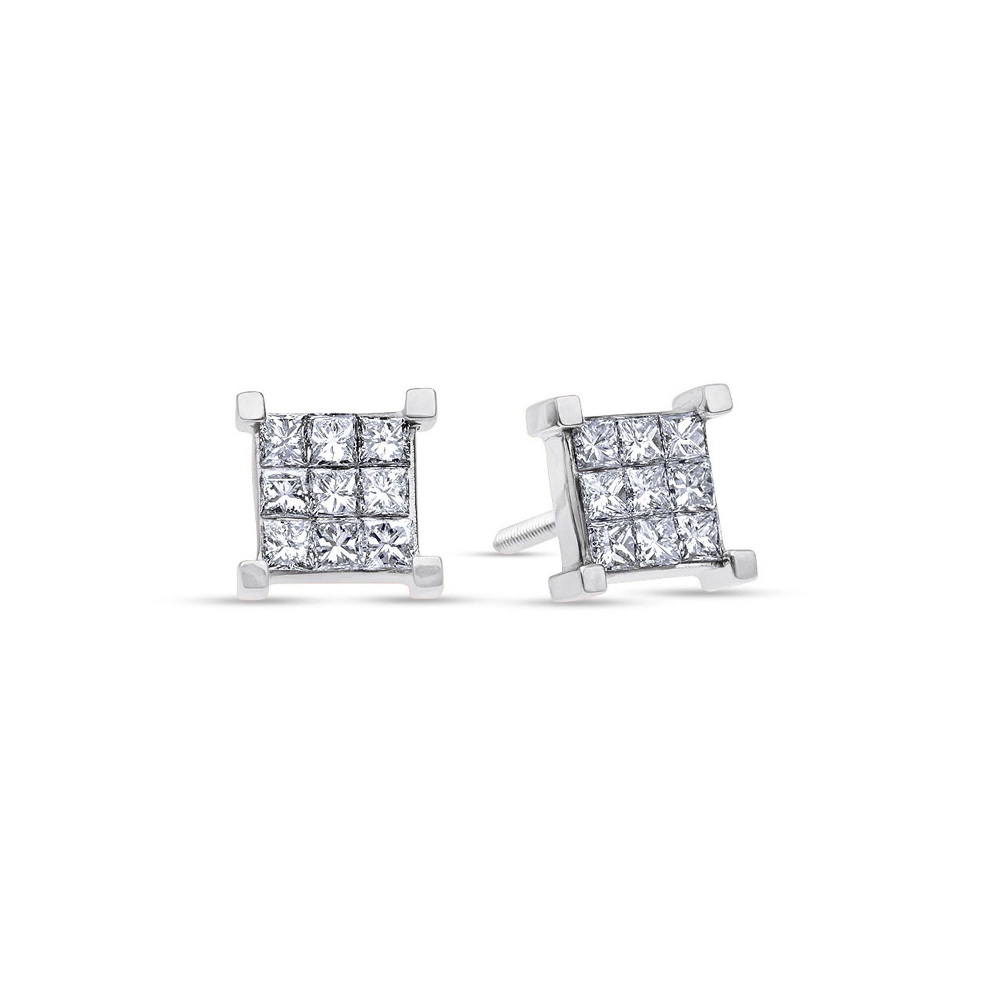 Micro Davin Diamond Cluster Earrings