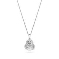 Micro Laughing Buddha Piece (Solid Gold)