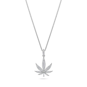 Micro Cannabis Leaf Piece (Fully Iced)