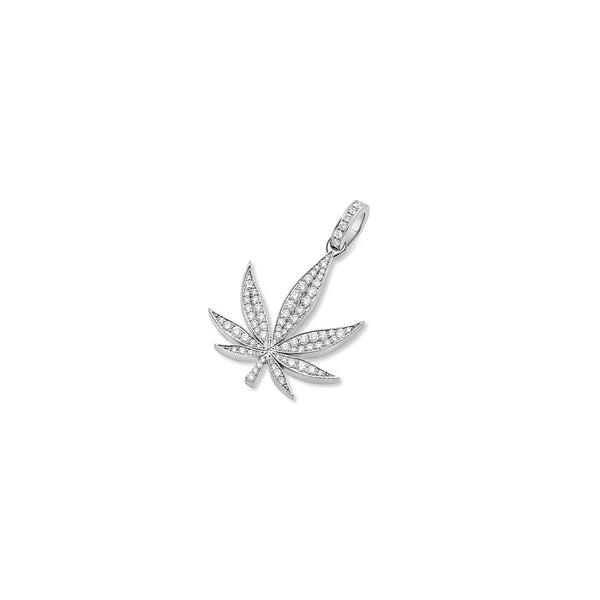 Micro Cannabis Leaf Piece (Fully Iced)