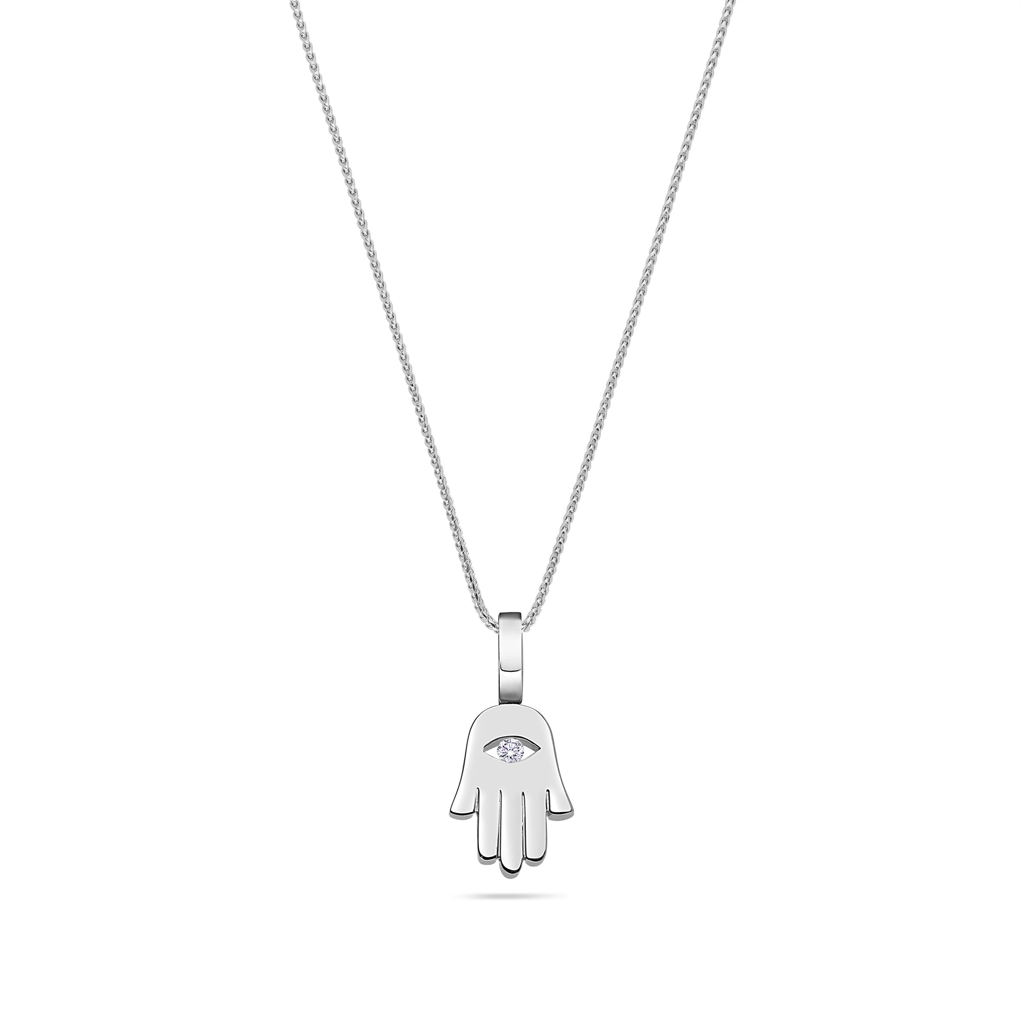 Nano Hamsa Piece (Blessings, Diamond Eye)