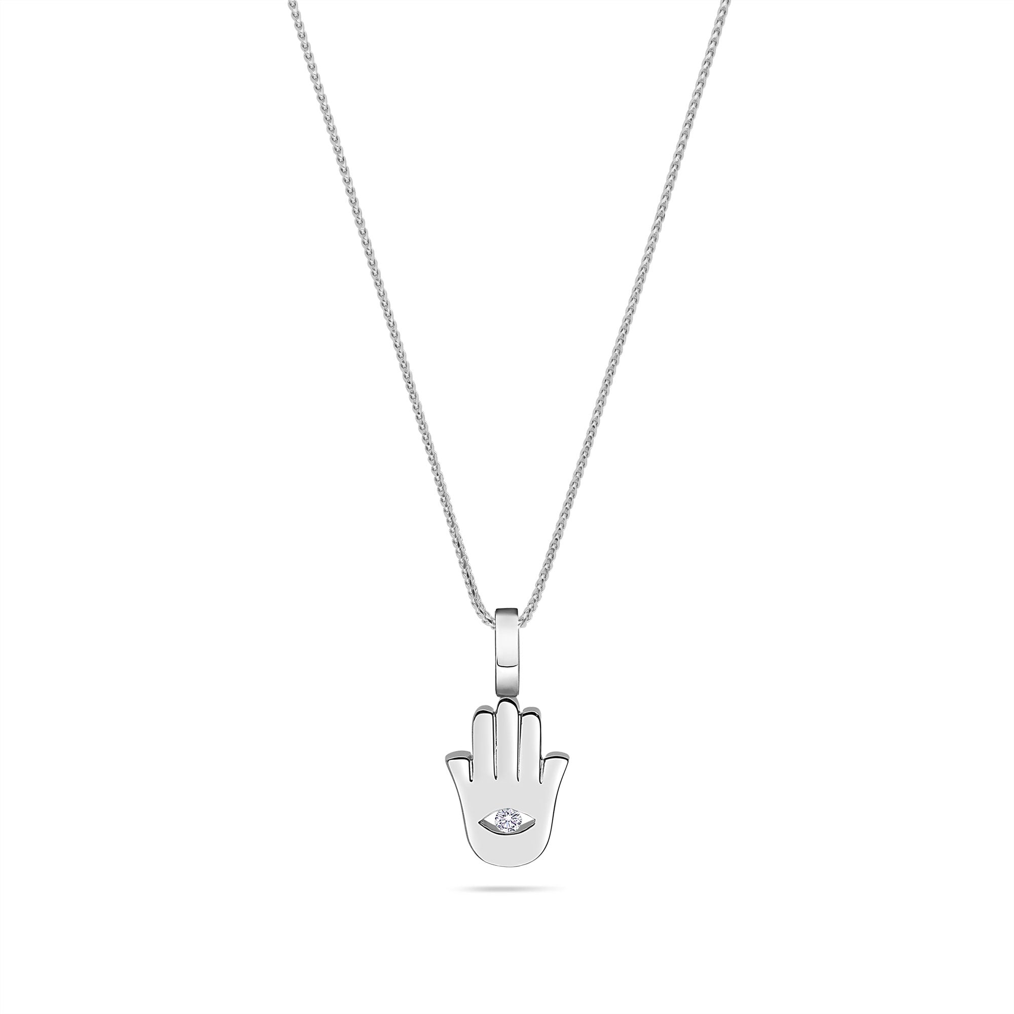 Nano Hamsa Piece (Protection, Diamond Eye)