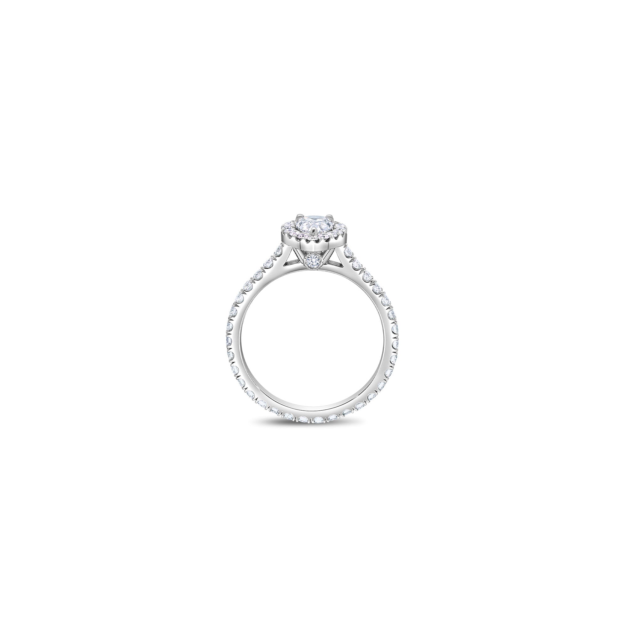 Elle Halo Engagement Ring (GIA Pear, 0.50ct)
