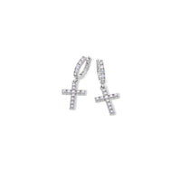 Pico Harvey Cross Hoop Earrings