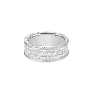 Sage Eternity Ring (3-Row)