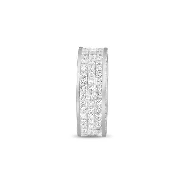 Sage Eternity Ring (3-Row)