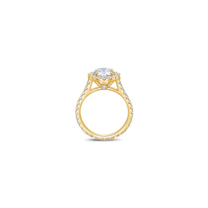 Elle Halo Engagement Ring (GIA Round 1.50ct)