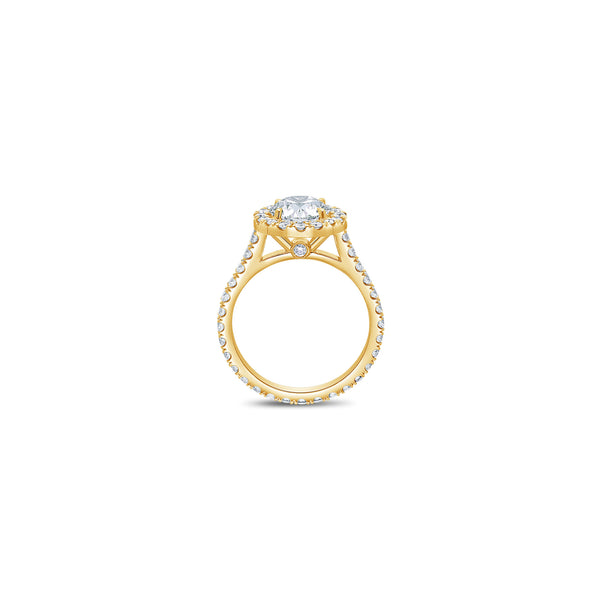 Elle Halo Engagement Ring (GIA Round 1.50ct)