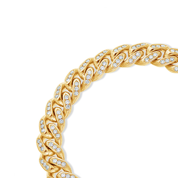 Diamond Cuban Link Bracelet (10mm, Bustdown)