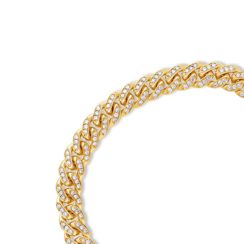Diamond Cuban Link Bracelet (7mm)