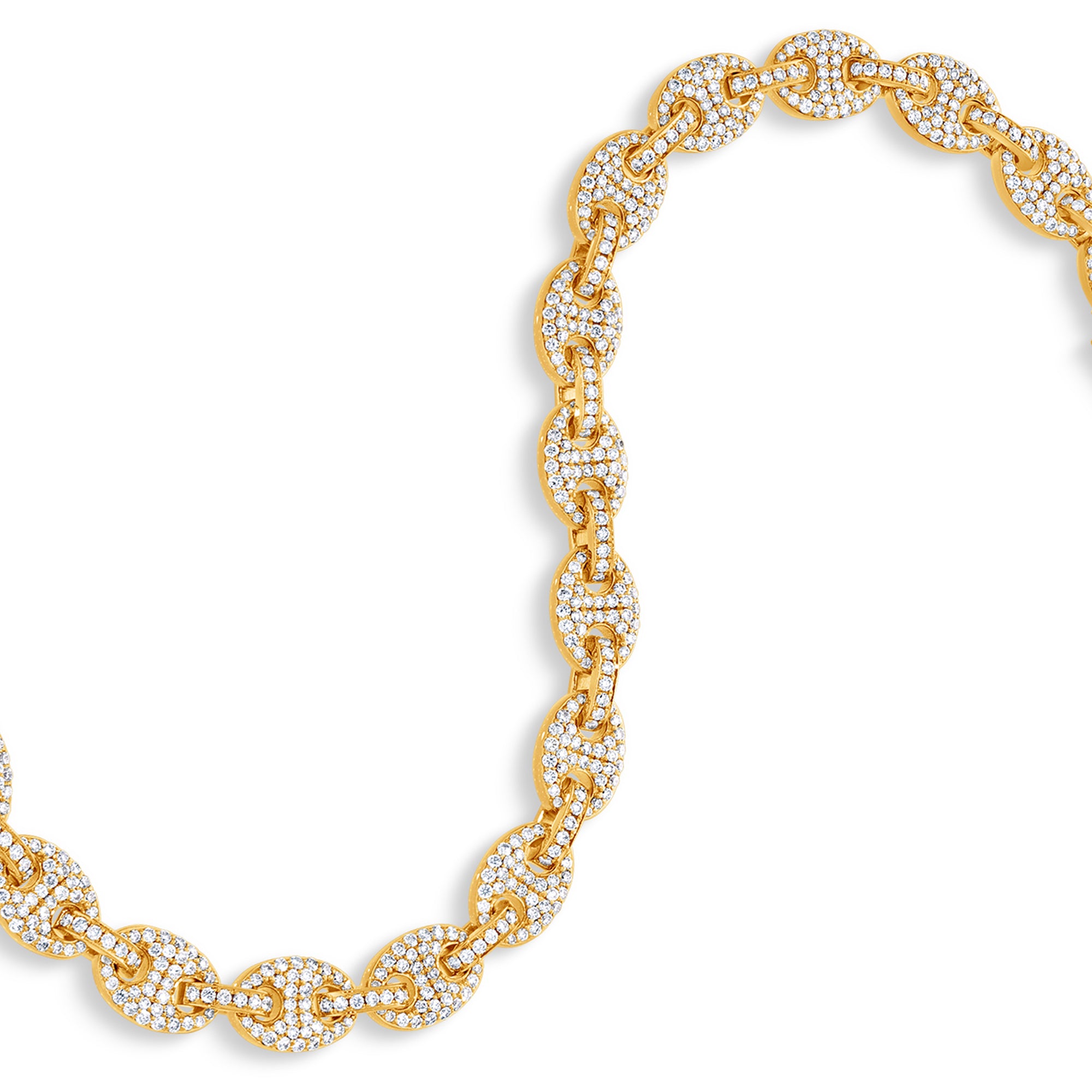 Diamond Ocean Link Bracelet (7mm)
