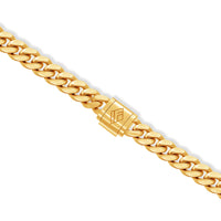Gold Cuban Link Bracelet (9mm)