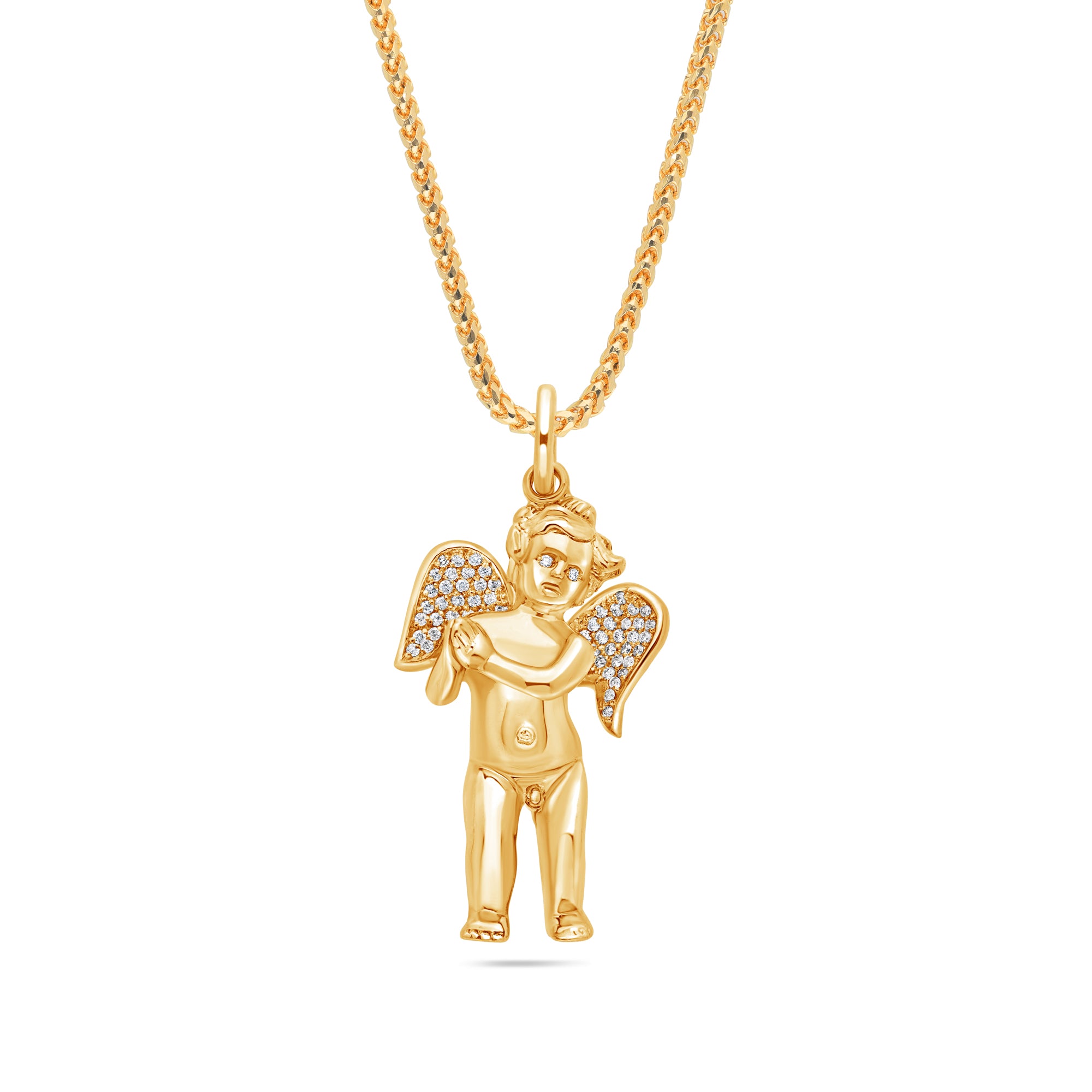 Milli Cherub Angel (Praying Hands, Partially Iced)