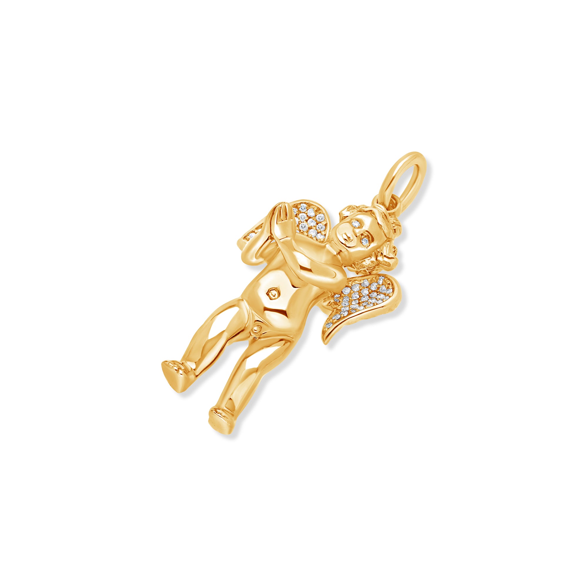 Milli Cherub Angel (Praying Hands, Partially Iced)