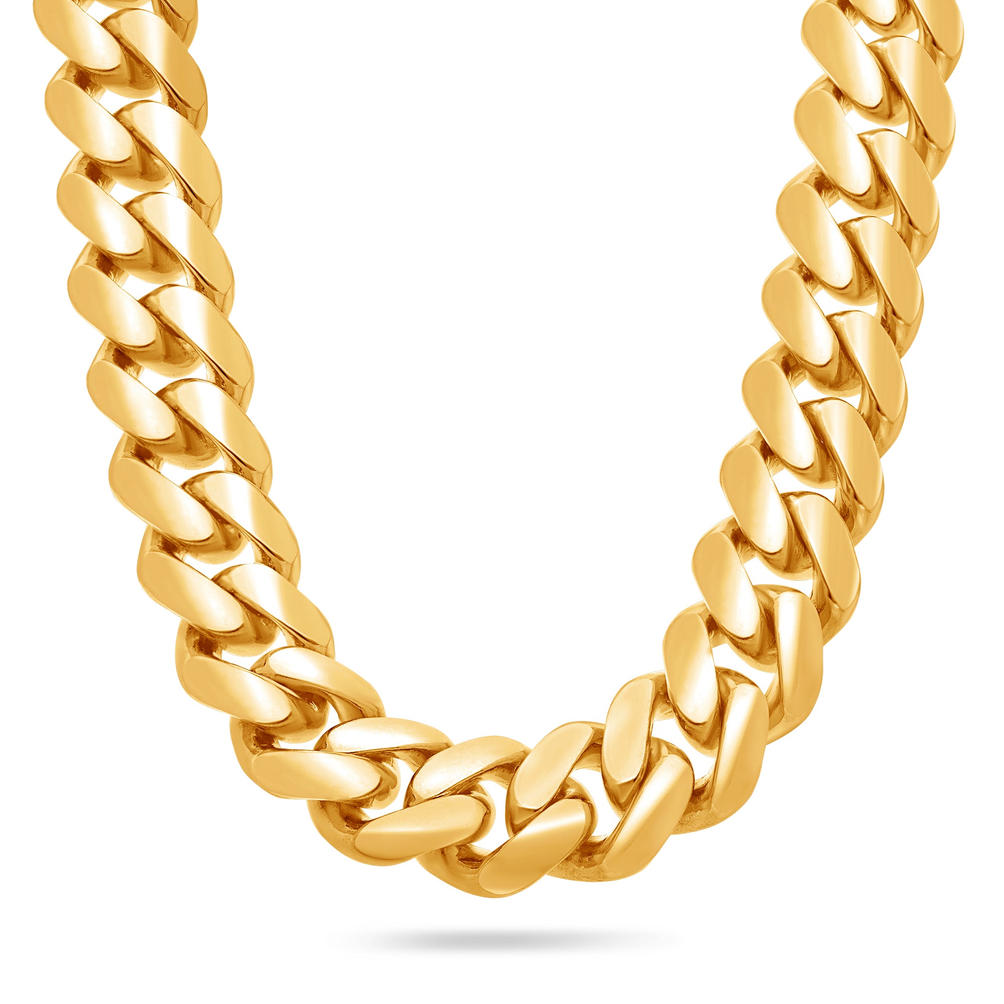 Gold Cuban Link Chain (13mm)