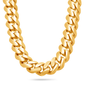 Gold Cuban Link Chain (15mm)